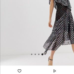 Asymmetric midi dress